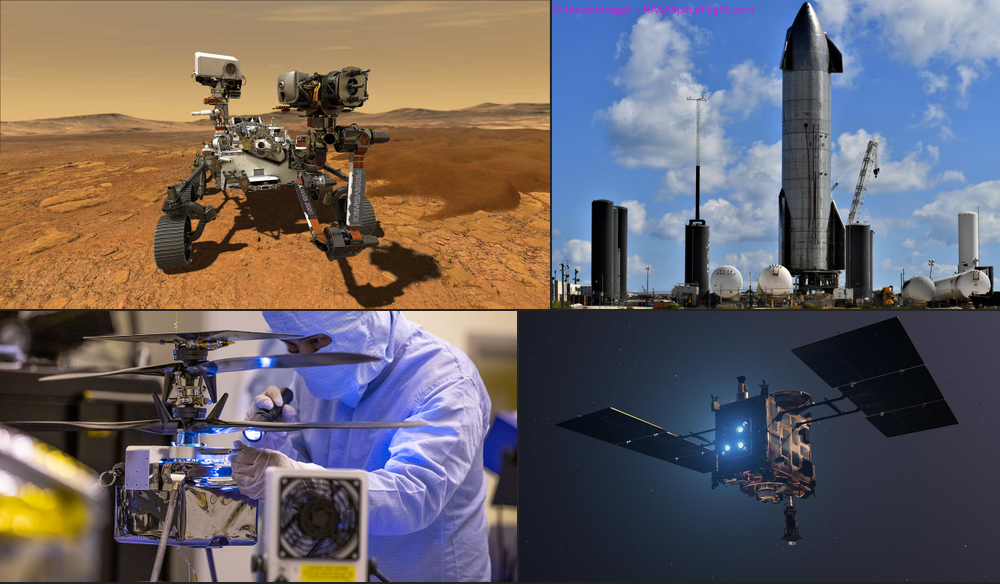 Space projects collage