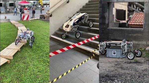 LEVA: A high-mobility logistic vehicle with legged suspension cover