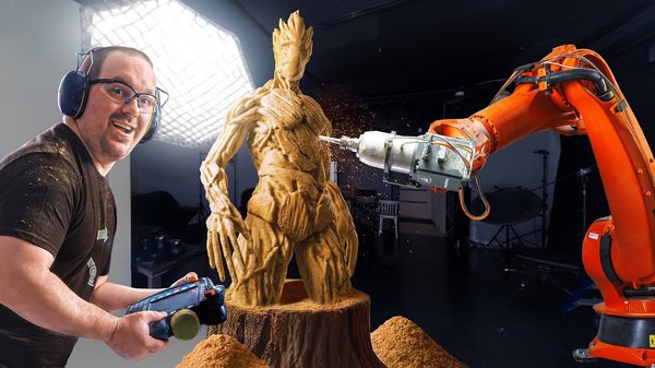 Creating a FULL-SIZED Groot! cover