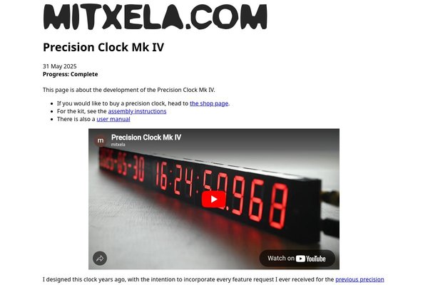 Precision Clock Mk IV cover