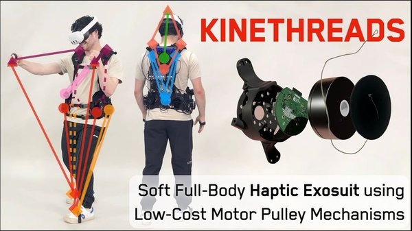 Kinethreads: Soft Full-Body Haptic Exosuit using Low-Cost Motor-Pulley Mechanisms cover