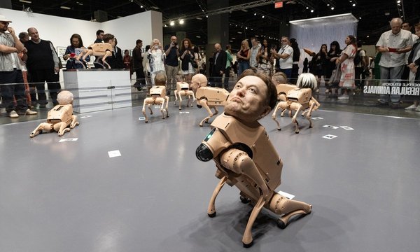 Who let the dogs out? Beeple unleashes uncanny robot canines at Art Basel Miami Beach cover