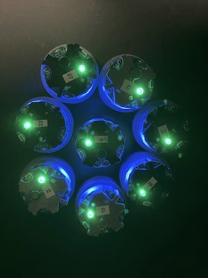 Pogobot: an Open-Source, Low-Cost Robot for Swarm Robotics and Programmable Active Matter cover