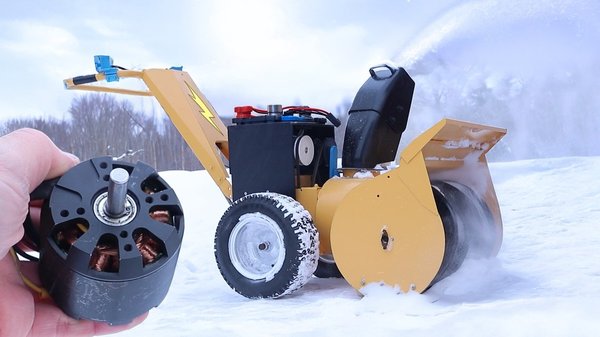 Electric Snowblower Clears The Way With Hobby Parts cover