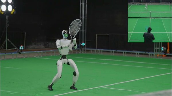 Learning Athletic Humanoid Tennis Skills from Imperfect Human Motion Data cover