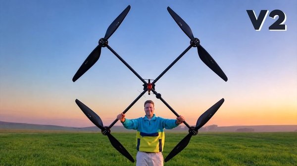 How I Built the Most Efficient Drone Ever Made - YouTube cover