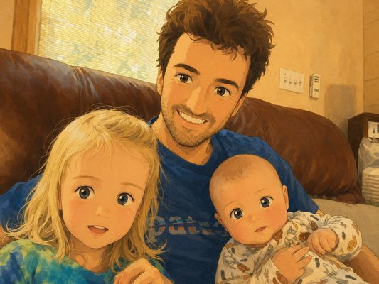 Being ambitious and being a dad cover