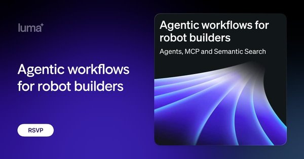 Live demo: Agentic workflows for robot builders cover
