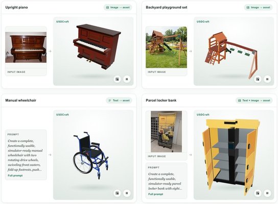 USDCraft — Articulated 3D Assets for Simulation cover