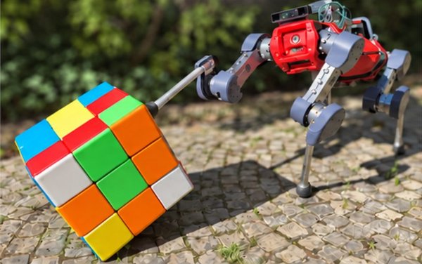 Solving a Giant Rubik's Cube with a Quadruped Robot cover